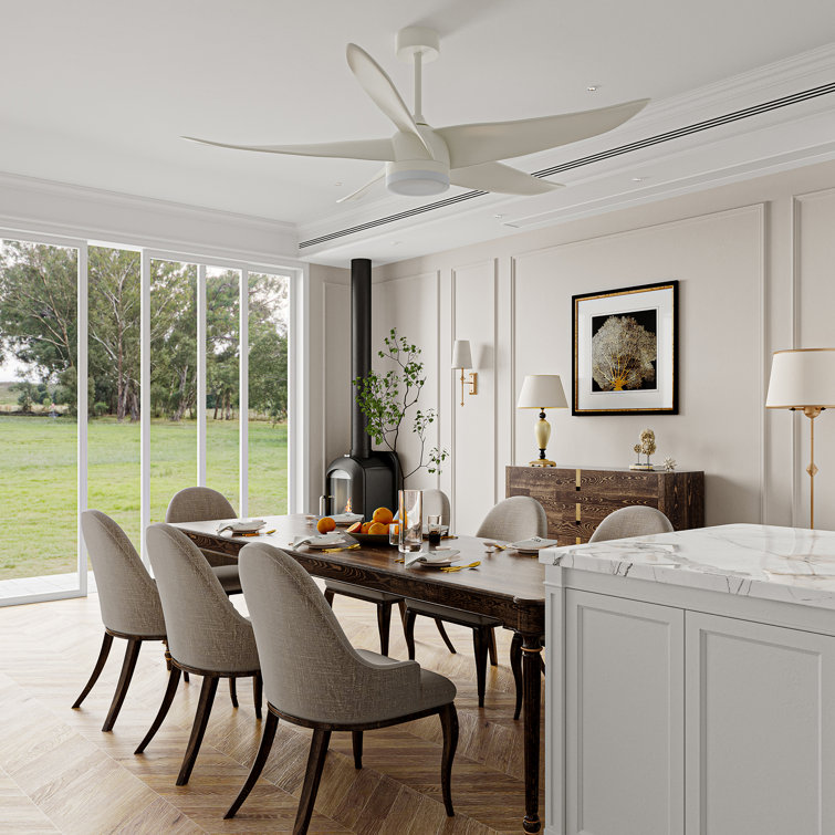 Orren Ellis Ceiling Fan with Light Kit 