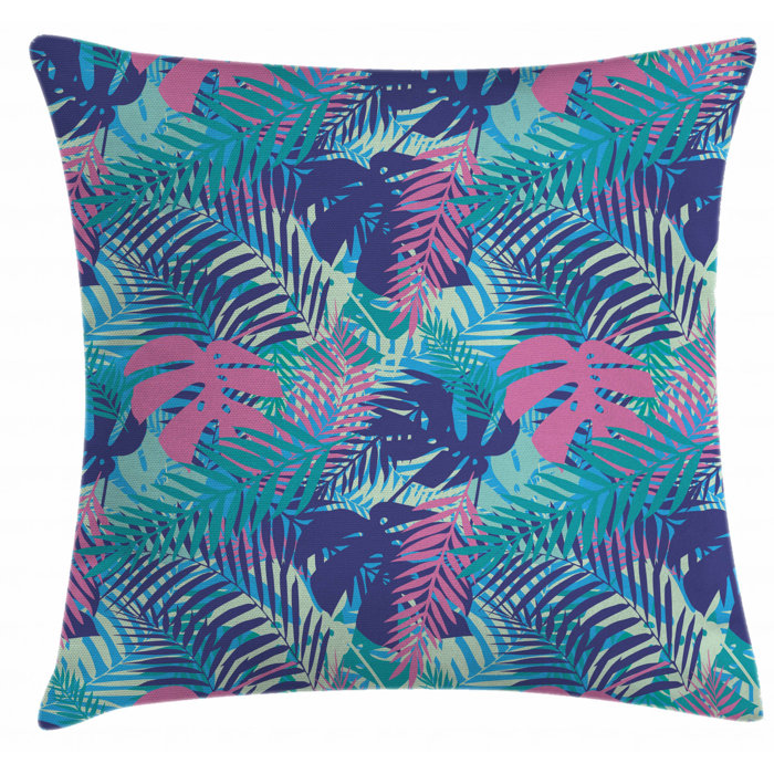East Urban Home Ambesonne Leaf Throw Pillow Cushion Cover Digital