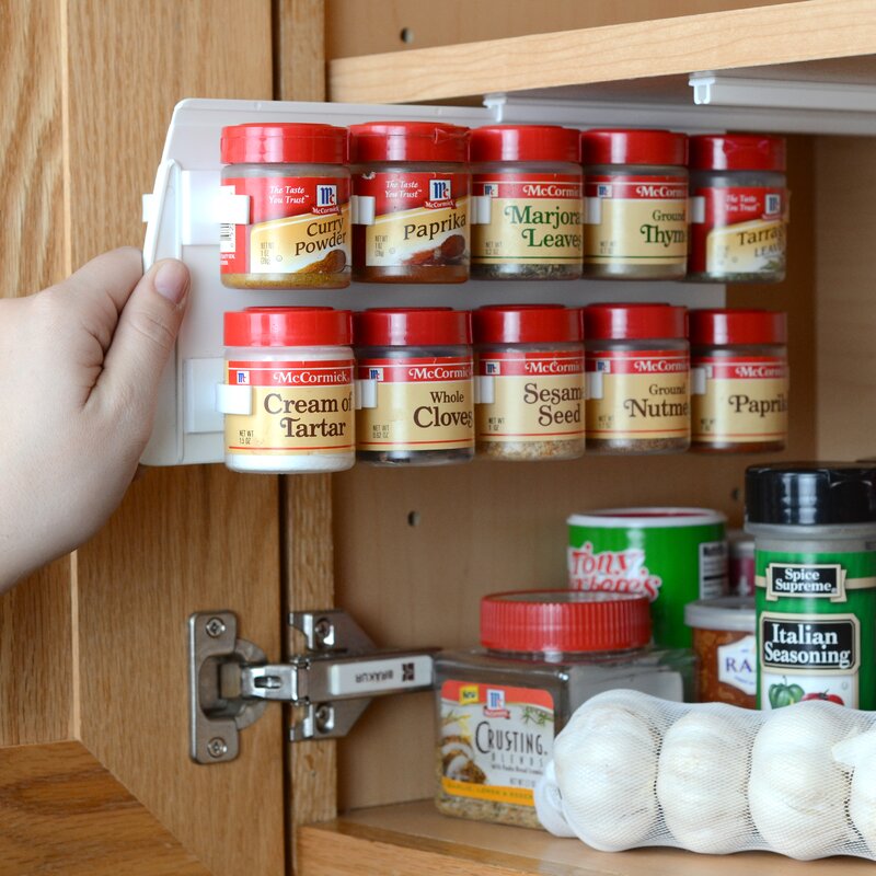 spice racks for inside cabinets