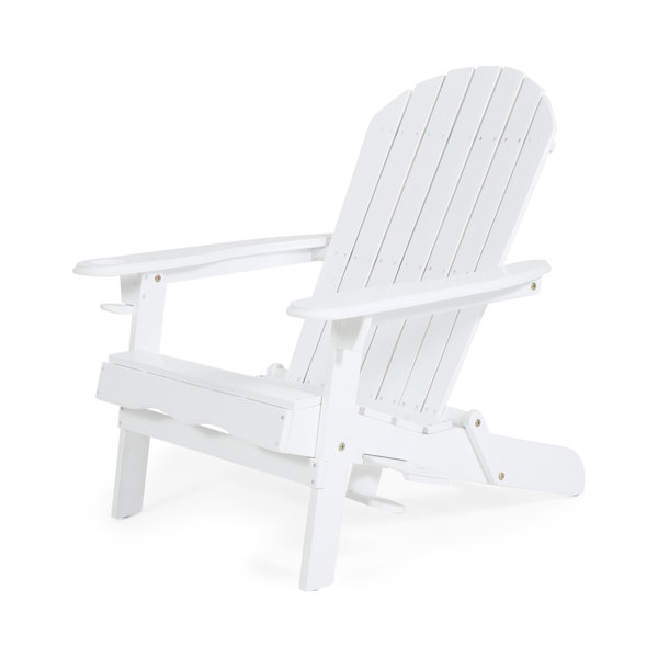Longshore Tides Solid Wood Folding Adirondack Chair ...
