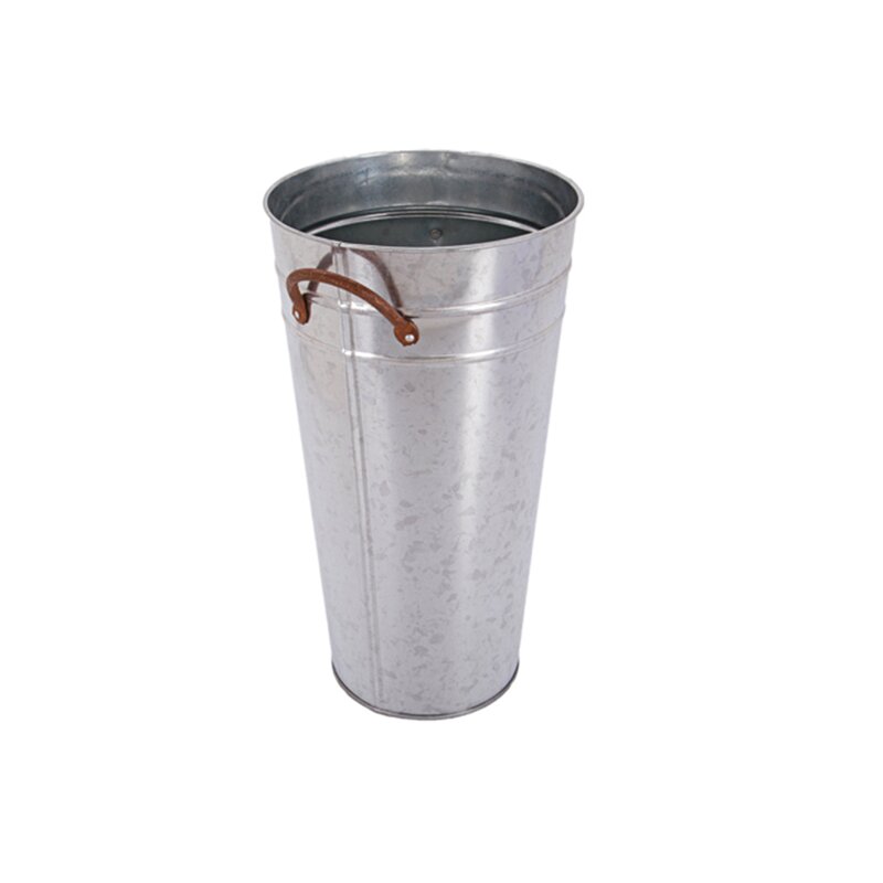 August Grove French Metal Bucket  Finish: Galvanized