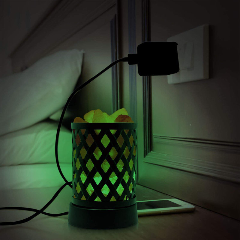 WBM LLC Himalayan Glow Night Light with Multicolor USB