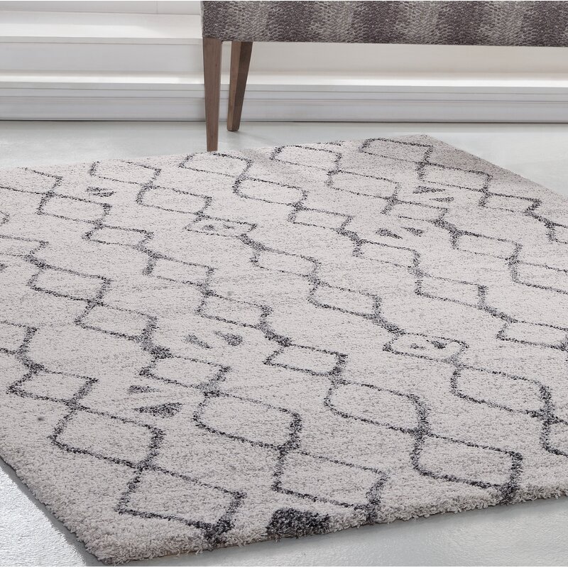 Foundry Select Adamsburg Ivory/Charcoal Rug | Wayfair.ca