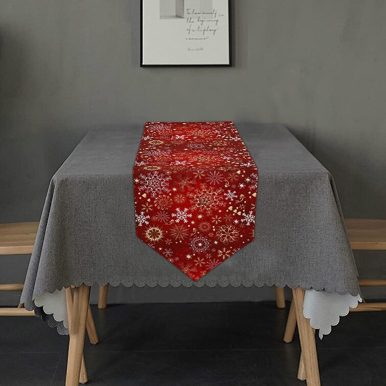 First Christmas Tapestry Table Runner 72" x 13" New 