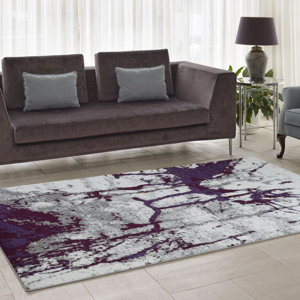 Anise Violet/Cream Area Rug