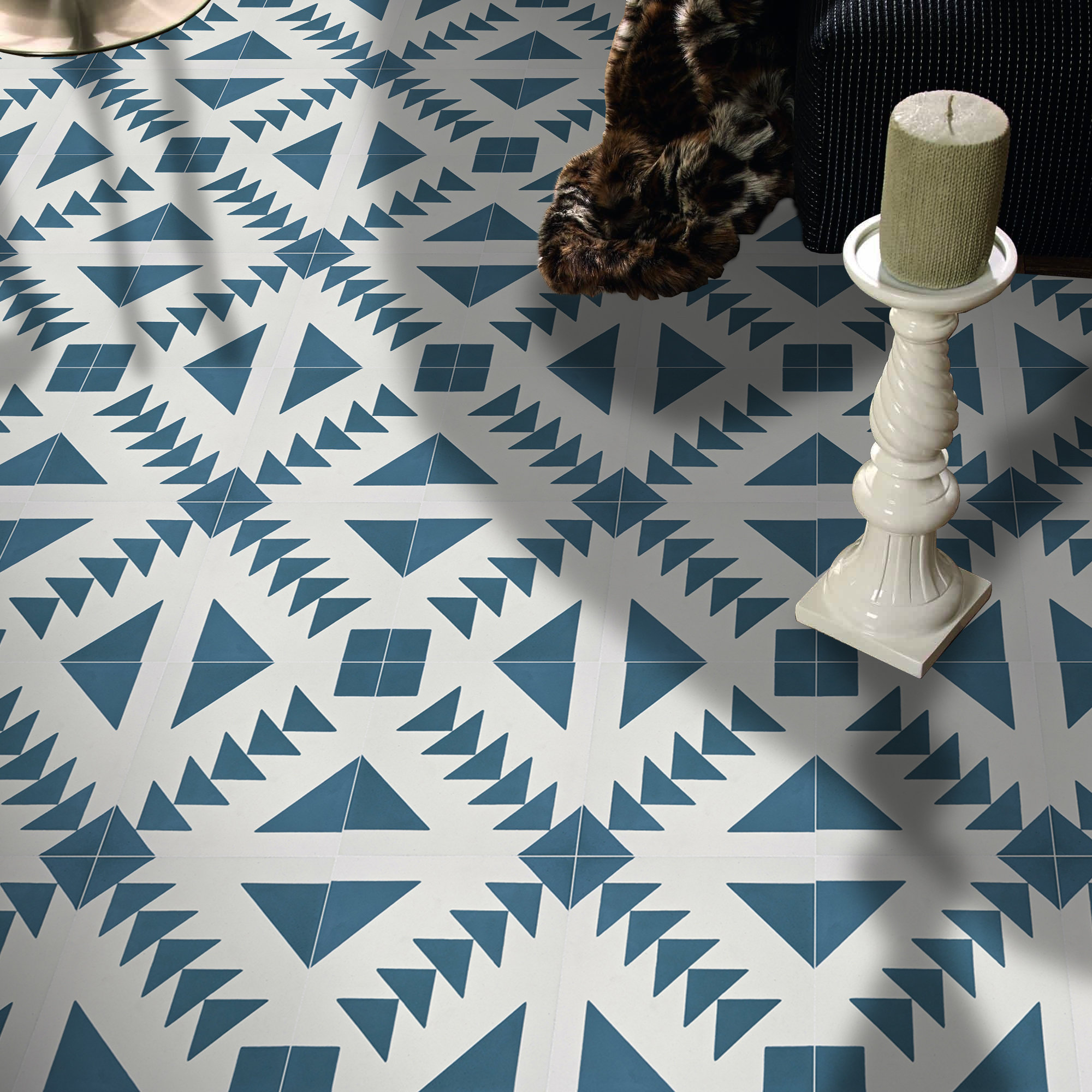 Moroccan Mosaic Tile House Tadla 8 X 8 Cement Patterned Wall Floor Tile Reviews Wayfair