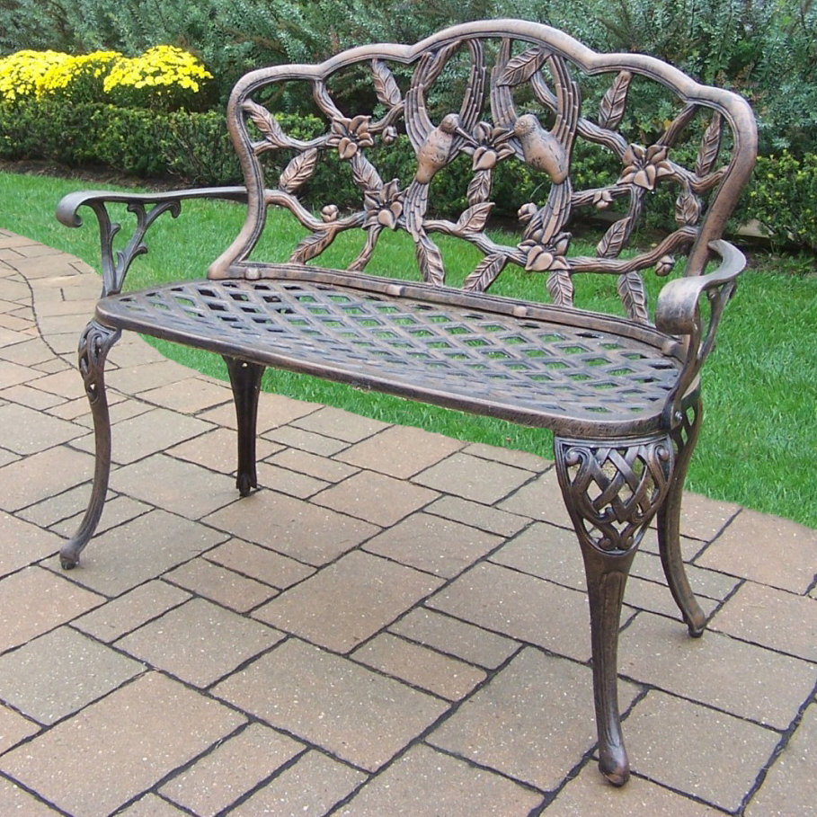 August Grove Wendling Aluminum Garden Bench Reviews Wayfair