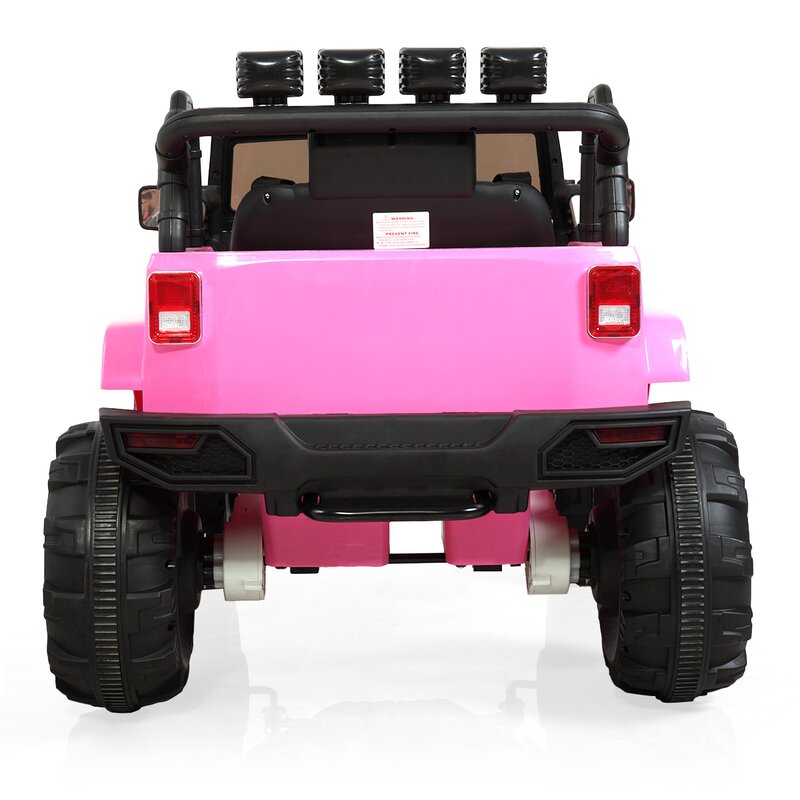 pink 12v jeep