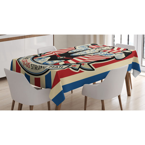 East Urban Home Ambesonne Circus Tablecloth Nostalgic The Strong Man With Tattoos And Muscles Circus Star Fun Art Print Rectangular Table Cover For Dining Room Kitchen Decor 60 X 90 Beige Red Anyway, the table shown above has been stored up in our attic for the last year or so, just waiting for eventual transport to the duplex. wayfair