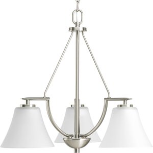 Karla 3-Light Metal Shaded Chandelier