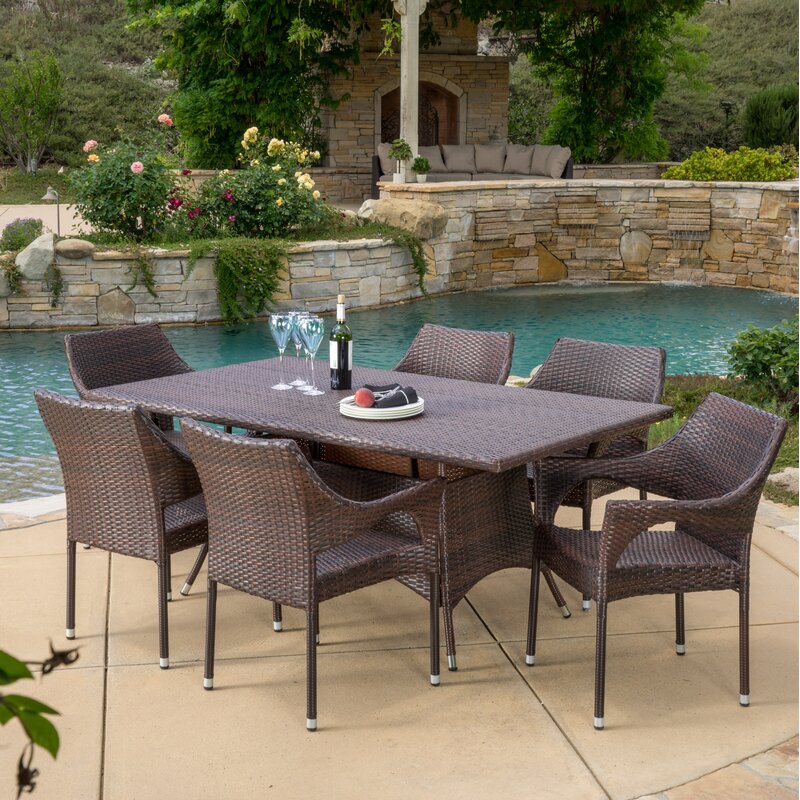 Home Loft Concepts Jamaican 7 Piece Dining Set | Wayfair