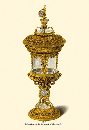 Buyenlarge Cup Belonging To The Company Of Goldsmiths By H Shaw Graphic Art Wayfair