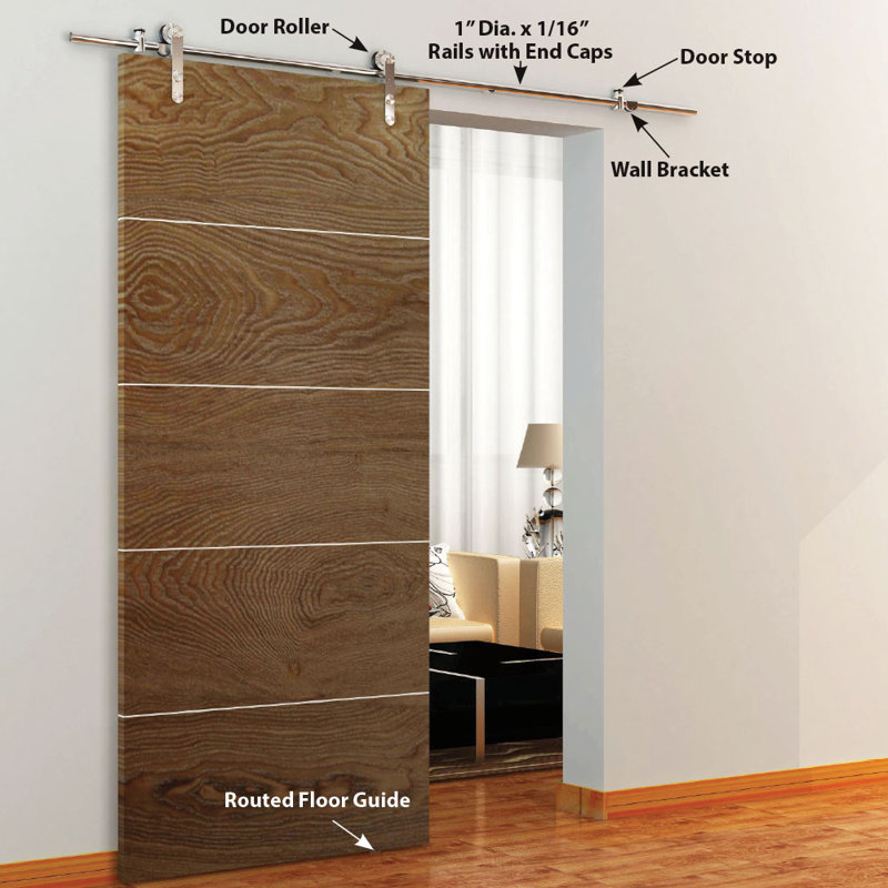 American Pro Decor Stainless Steel Decorative Sliding Standard