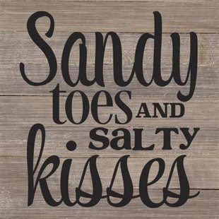 Sandy Toes And Salty Kisses Wayfair Sandy Toes And Salty Kisses Textual Art On Wood In Gray