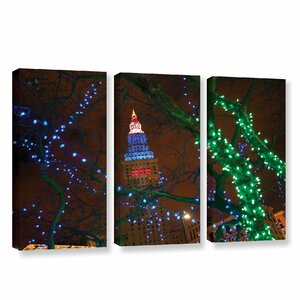 Terminal Tower by Cody York 3 Piece Photographic Print on Wrapped Canvas Set