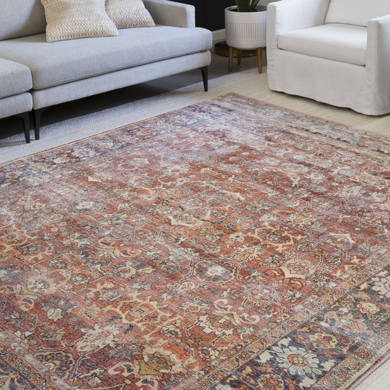 World Menagerie Wicksham Oriental Spice Area Rug Reviews Wayfair