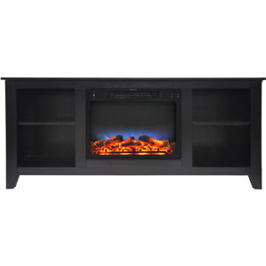 Brook Hollow LED Electric Fireplace TV Stand by Alcott Hill