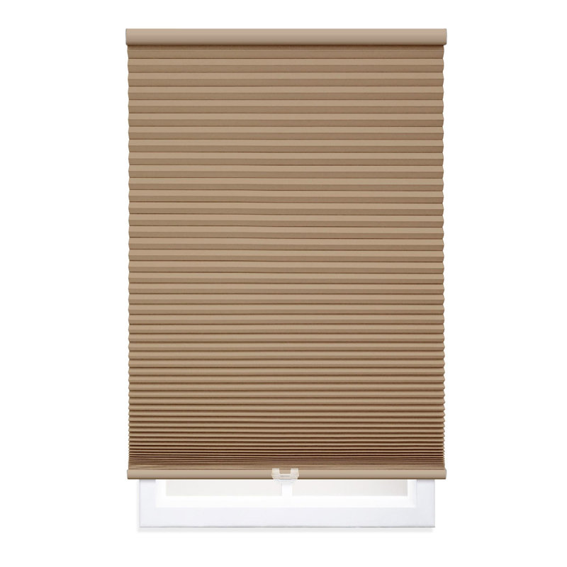 EcoHome 1.5 inch Cordless Blackout Cellular Shade Color/Finish: Latte, Length & Width: 39"W x 64"L