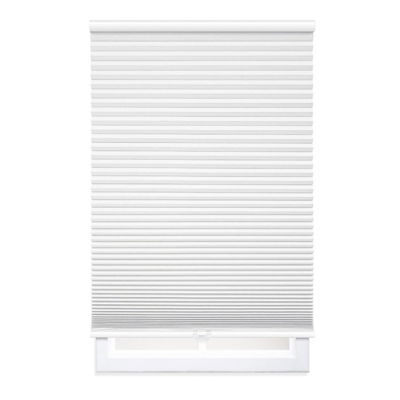 EcoHome 1.5 inch Cordless Blackout Cellular Shade Color/Finish: White, Length & Width: 34.5" W X 42" L