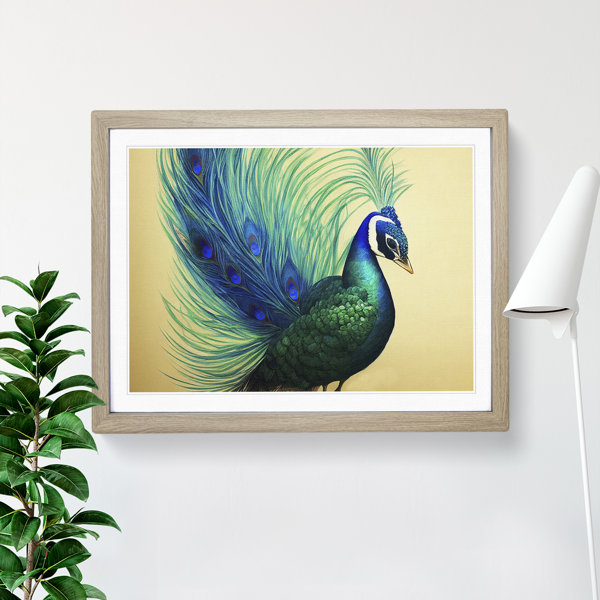 Highland Dunes Peacock In Watercolour | Wayfair.co.uk