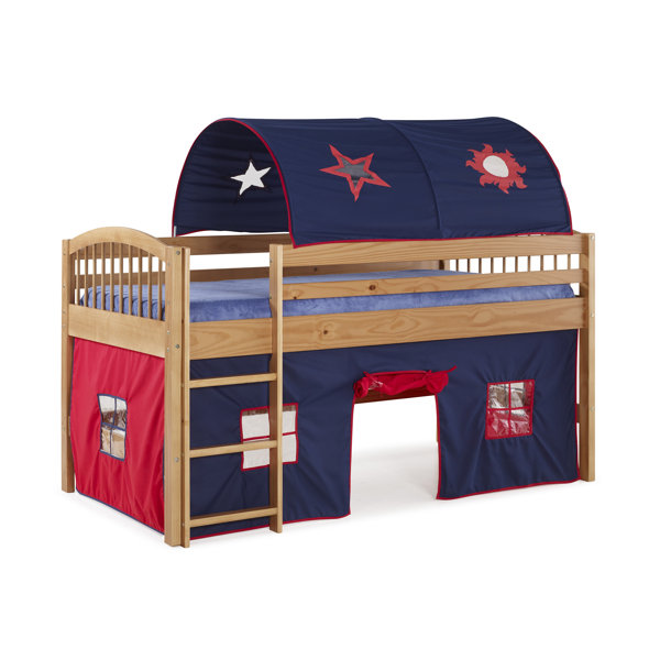 Zoomie Kids Abigail Twin Loft Bed with Tent & Reviews Wayfair