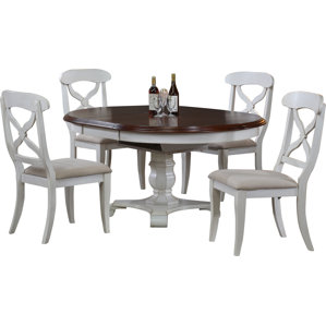 Lockwood Butterfly Leaf 5 Piece Dining Set by Loon Peak