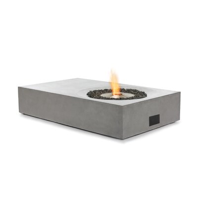 Equinox Concrete Bio Ethanol Fuel Fire Pit Table Bjfs Color Natural