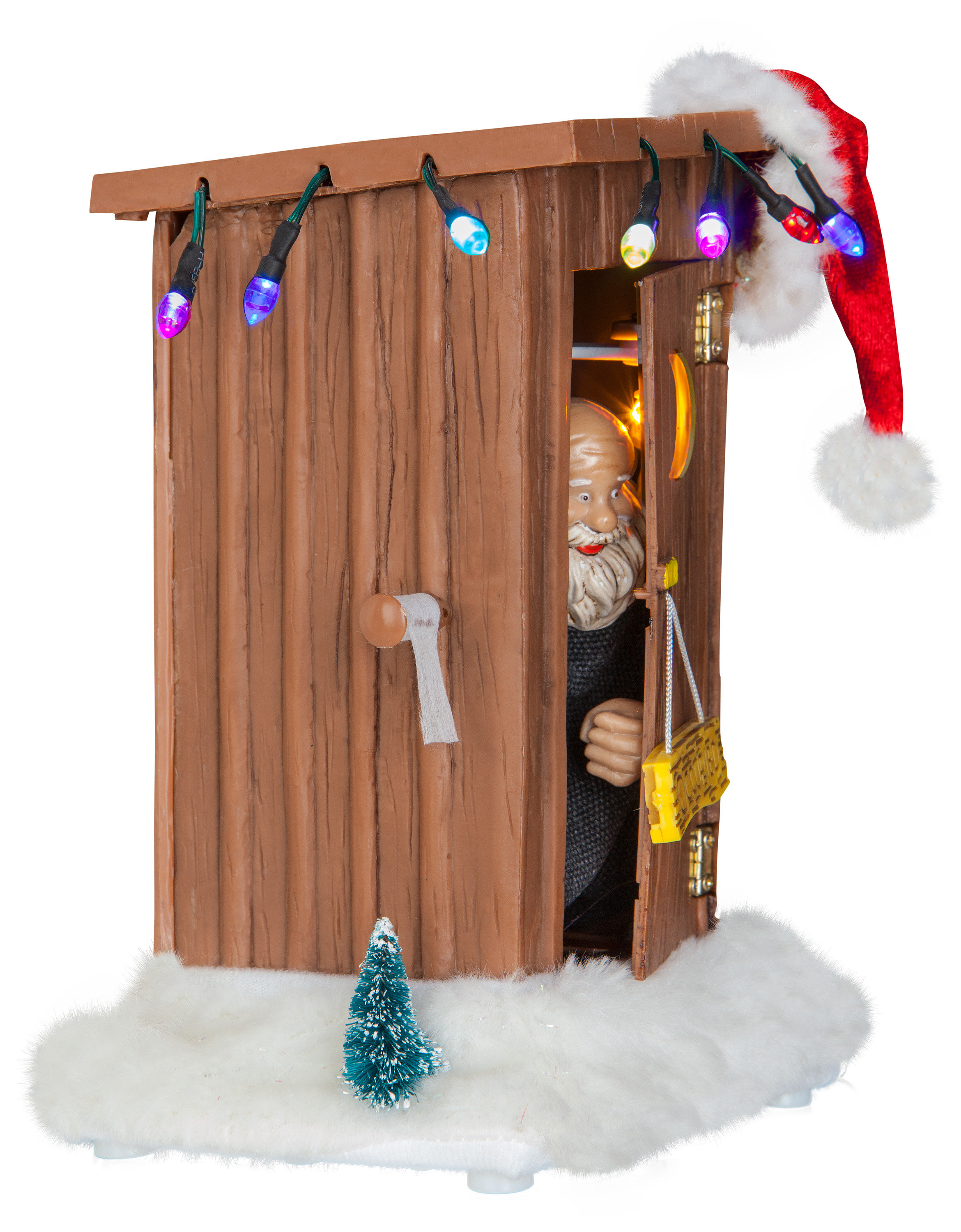 Gemmy Industries Animated Outhouse W/Santa Claus Inflatable Wayfair