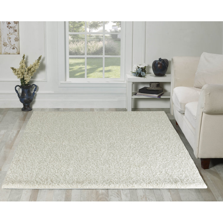 17 Stories Shaggy Teppich Epherus In Elfenbeinfarben Bewertungen Wayfair De