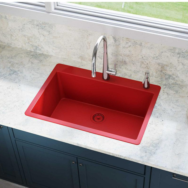 Elkay Quartz Luxe 33 L X 21 W Top Mount Kitchen Sink Reviews Quartz Luxe 33 L X 21 W Top Mount Kitchen Sink