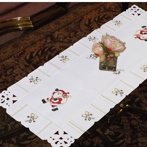 Beads and Bows Luxurious Lace Embroidered Table Runner
