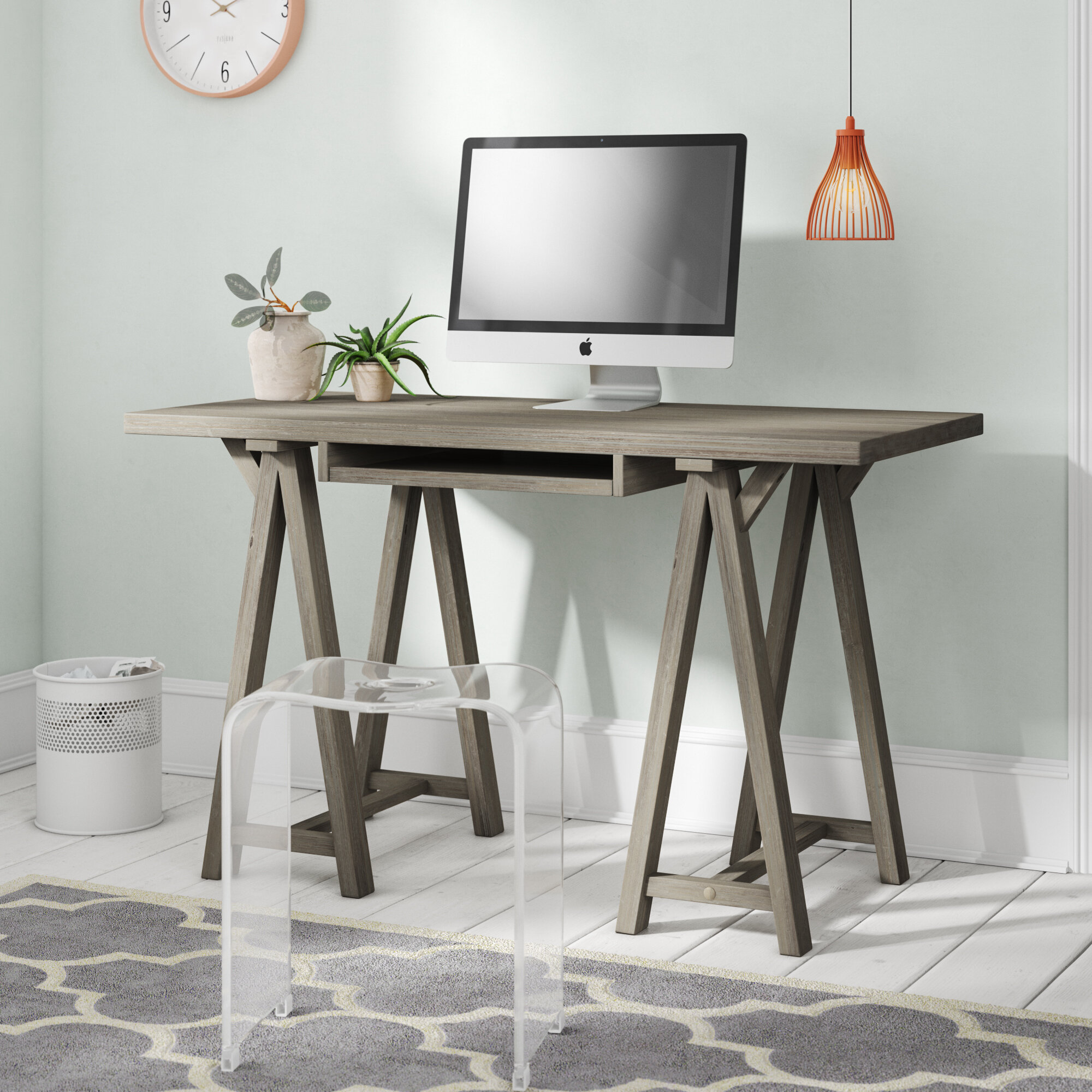 Simpli Home Sawhorse Desk Wayfair Co Uk