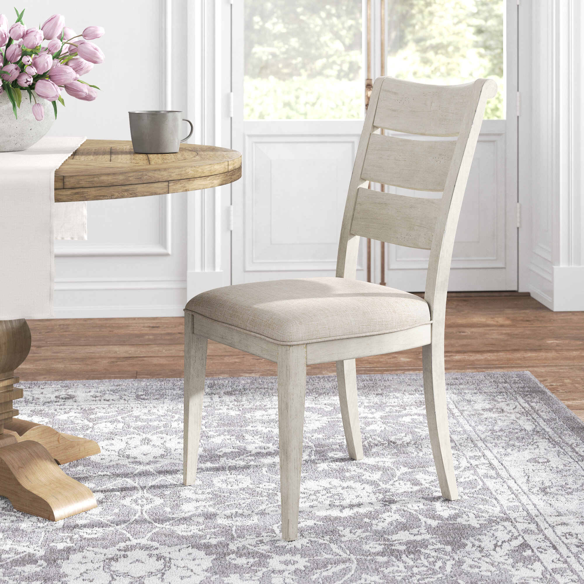 classic white dining chairs