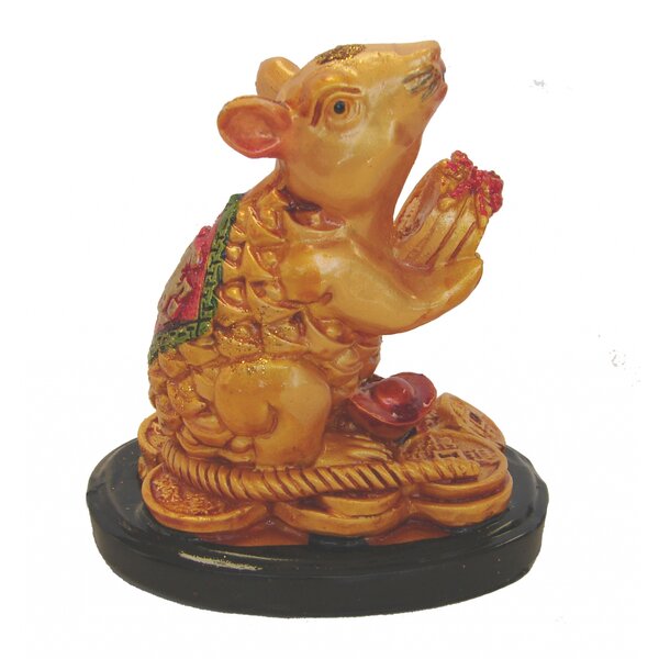 Details about   Vintage Rat w/ Gold Ingot Mouse Asian Zodiac Animal Figurine Mini Brass Statue 