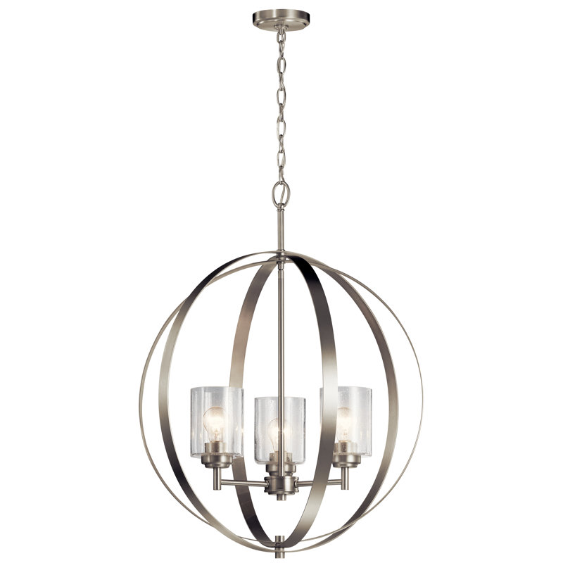 Breakwater Bay Servantes 3 Light Shaded Globe Chandelier Wayfair Breakwater Bay Servantes 3 Light Shaded