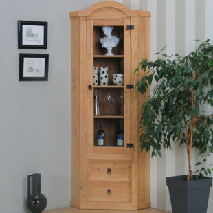 Tall Corner Cabinet Wayfair Co Uk Cotaco Corner Display Cabinet