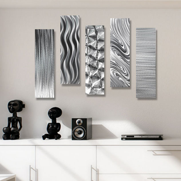 Orren Ellis 5 Piece Modern Metal Wall Decor Set Reviews Wayfair