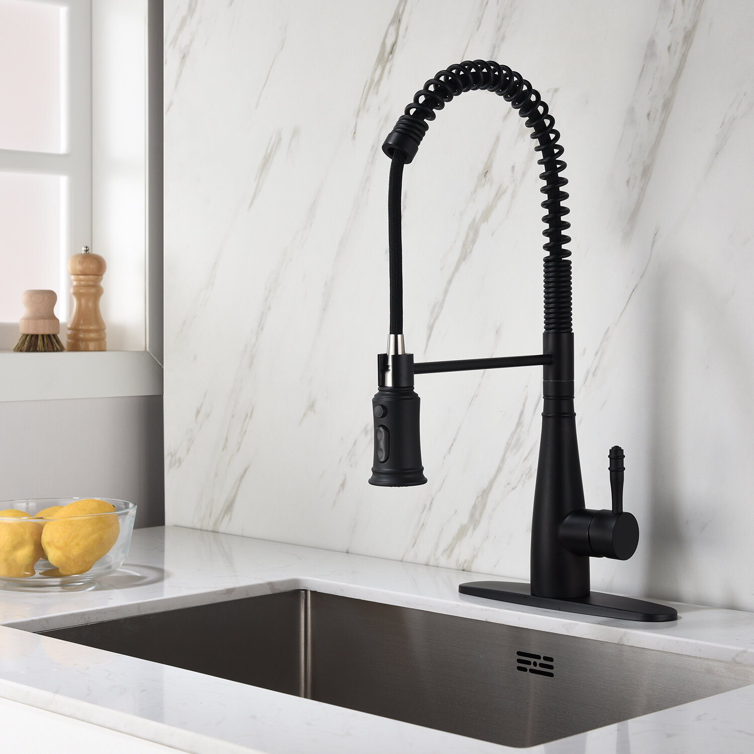 Pull Down Touch Single Handle Kitchen Faucet 