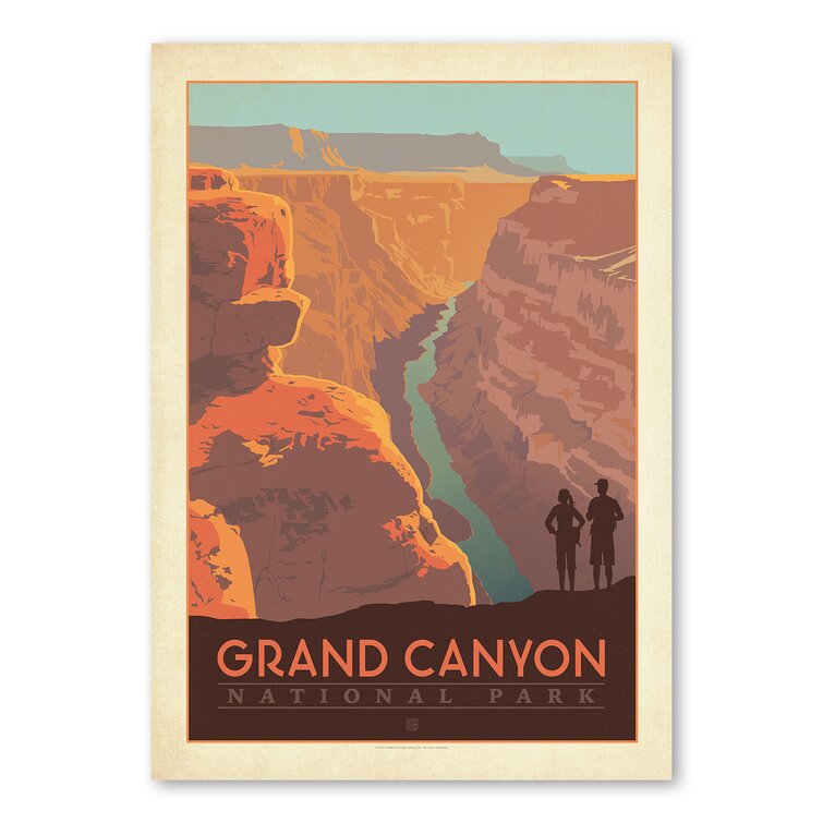 Grand Canyon 4er Bild auf Leinwand Wandbild Poster Kunstdruck 