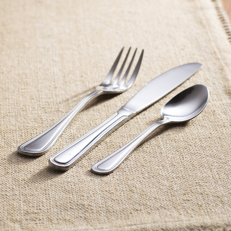 New Star Food Service Slimline 36 Piece 18 10 Stainless Steel Flatware Set Service For 12 Reviews Wayfair