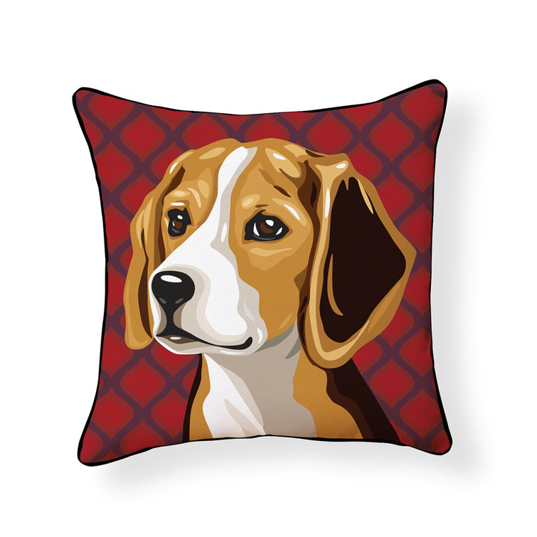 beagle throw pillows