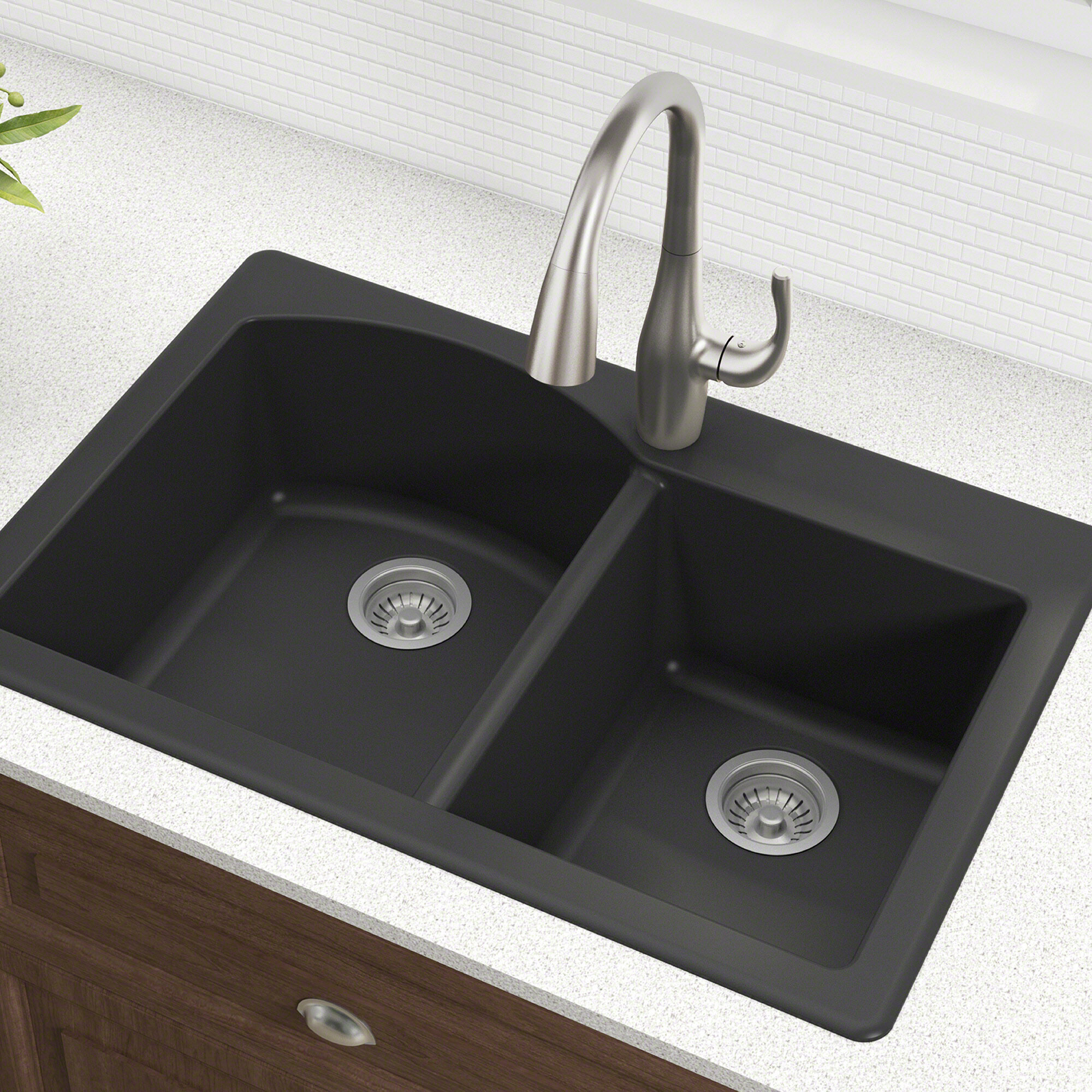 Black Granite Composite Kitchen Sinks You Ll Love In 2021 Wayfair