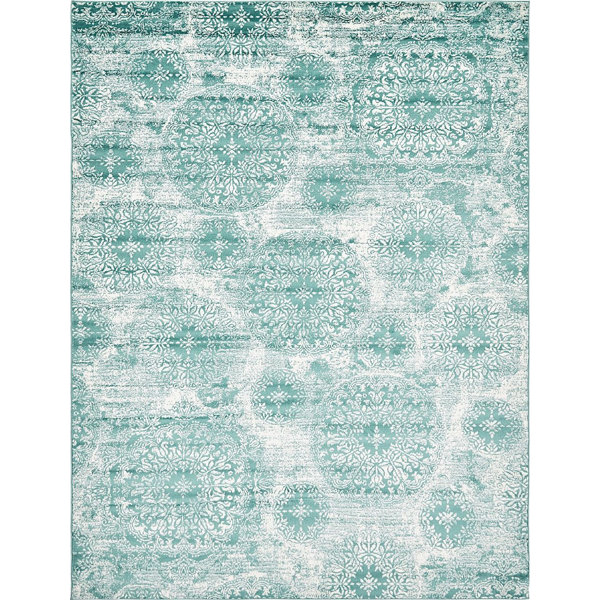 Rugpal Sandrine Turquoise Area Rug Wayfair