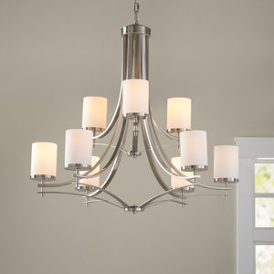 Foxall 9-Light Shaded Chandelier