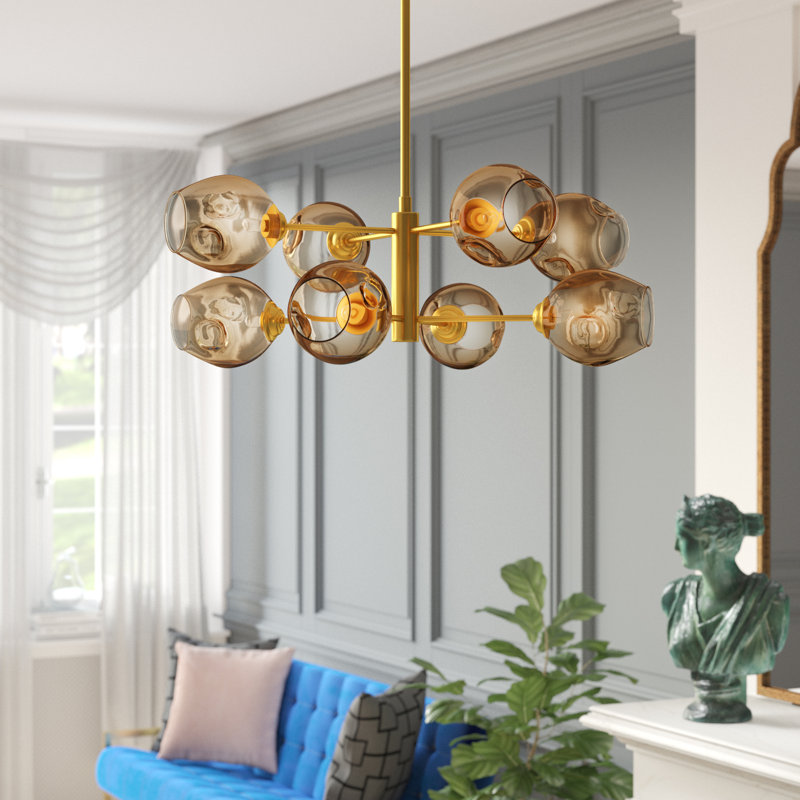 Mercer41 Cassana 8 Light Sputnik Modern Linear Chandelier Reviews Wayfair