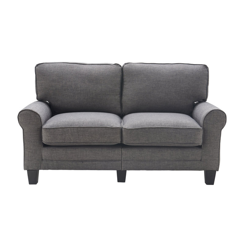 Serta At Home Copenhagen 61 Round Arm Loveseat Reviews Wayfair