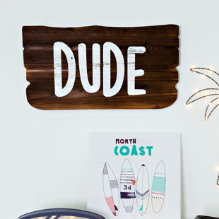 Weathered Wood Wall Decor Wayfair Dude Weathered Wood Plank Wall Décor