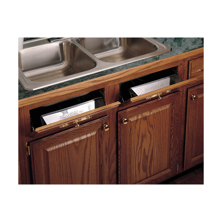 Rev-A-Shelf Stainless Steel Sink Front Tip out Tray & Reviews | Wayfair