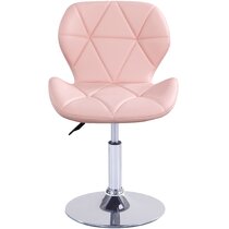 desk chair no wheels pink