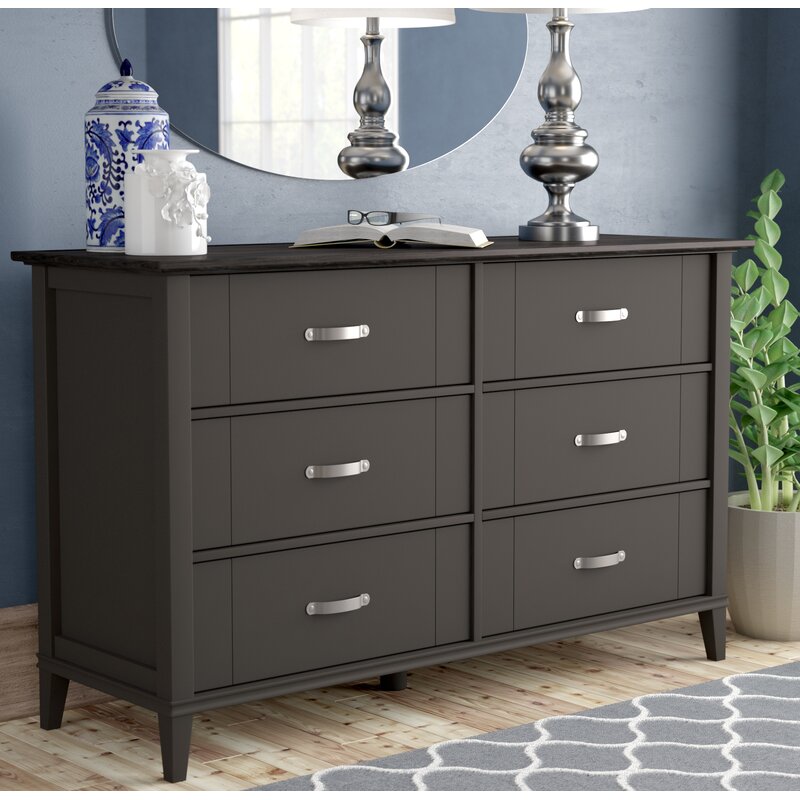 Andover Mills Philippa 6 Drawer Double Dresser Reviews Wayfair